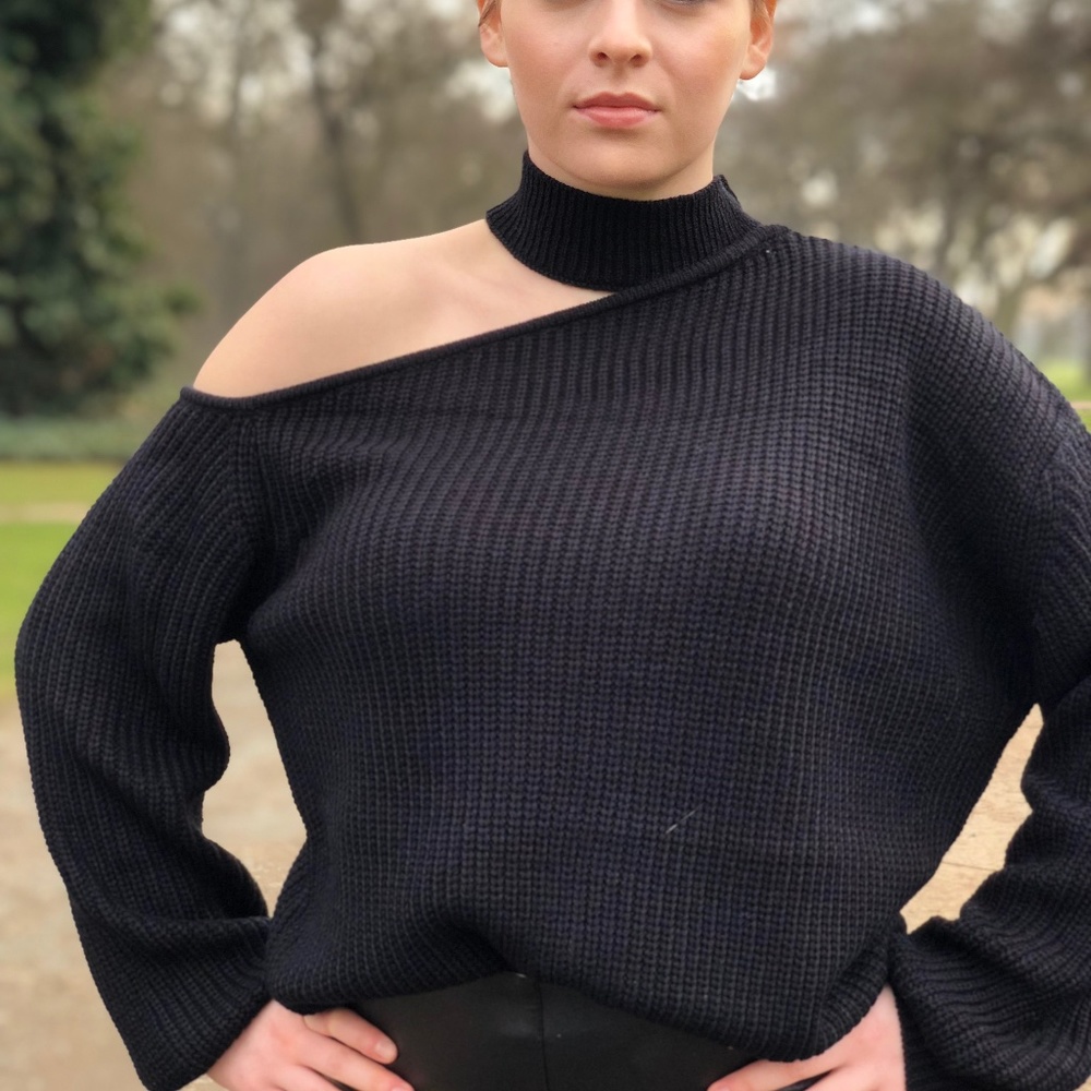 Cold Shoulder Sweater